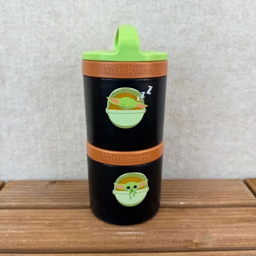 Whiskware Star Wars The Child Baby Yoda Stackable Snack Containers Green Handle